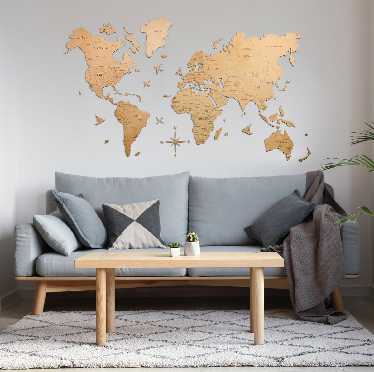 2D Wood World Map ライトブラウン 壁掛け木製世界地図【翌日発送】 – Enjoy The Wood 日本公式サイト  (壁掛け木製世界地図 通販)