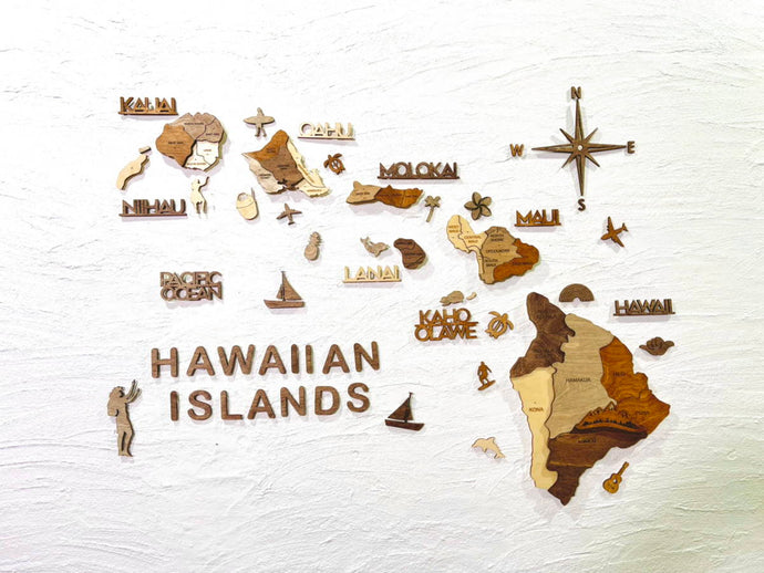 3D木製ハワイ諸島地図の当選者発表