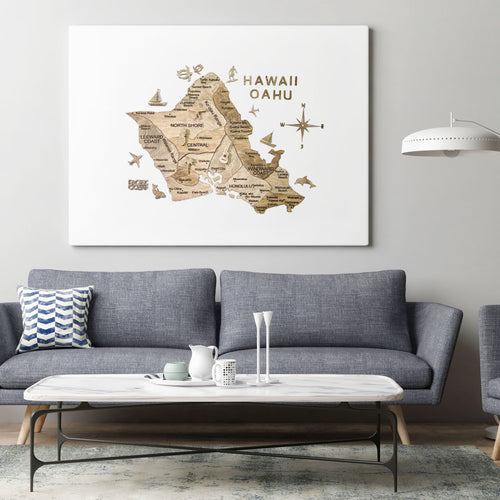 3D WOOD HAWAII MAP – Enjoy The Wood 日本公式サイト (壁掛け