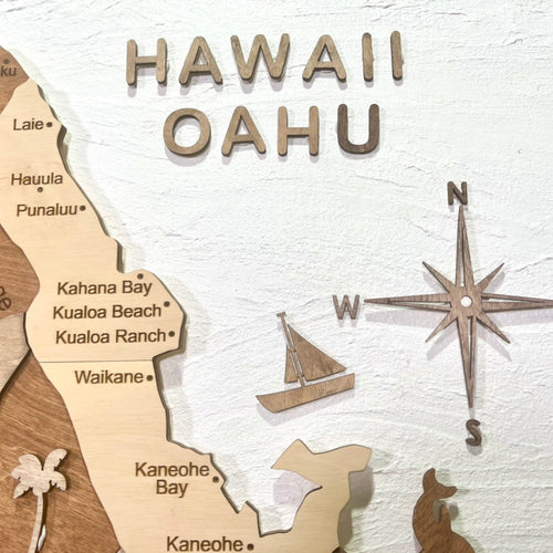 3D WOOD HAWAII MAP – Enjoy The Wood 日本公式サイト (壁掛け