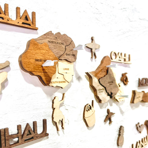 3D Wooden Hawaii Map – Enjoy The Wood 日本公式サイト (木製