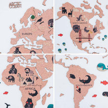 画像をギャラリービューアに読み込む, Travel Cork World Map キッズモデル 壁掛けコルク製世界地図 【送料無料＆翌日発送】
