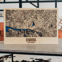 画像をギャラリービューアに読み込む, オーダーメイド 木製都市マップ 3D Wood City Map【1ヶ月半後のお届け】
