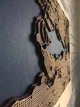 画像をギャラリービューアに読み込む, オーダーメイド 木製都市マップ 3D Wood City Map【1ヶ月半後のお届け】
