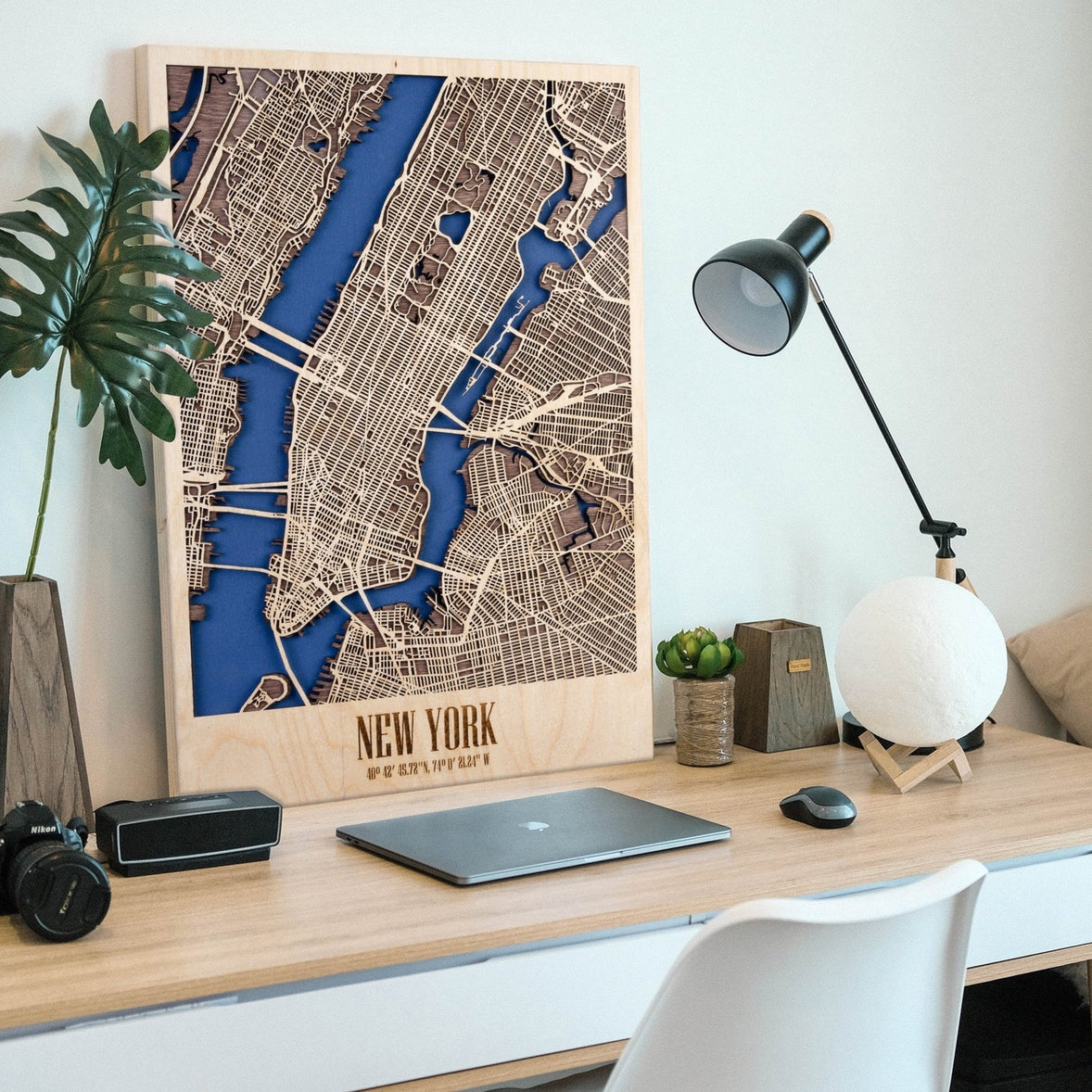 【選べる21都市】3D Wood City Map インテリア用木製都市マップ 【7月中旬頃お届け予定】